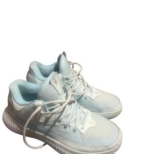 Men's White and Light Blue Crossover Culture Low Sneakers